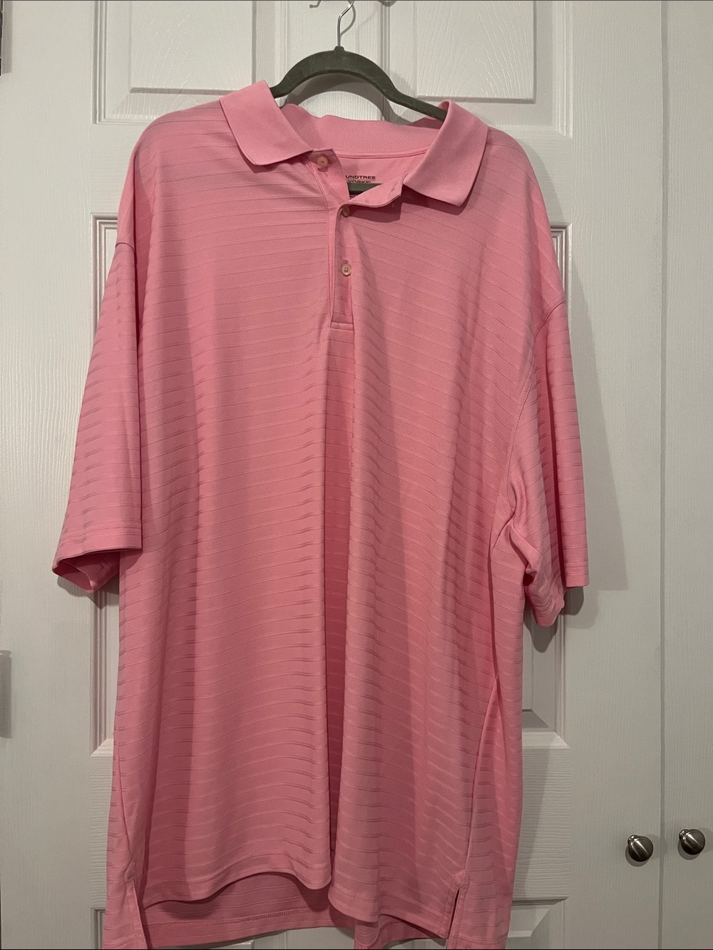 Roundtree & Yorke Pink Short-Sleeve Polo
